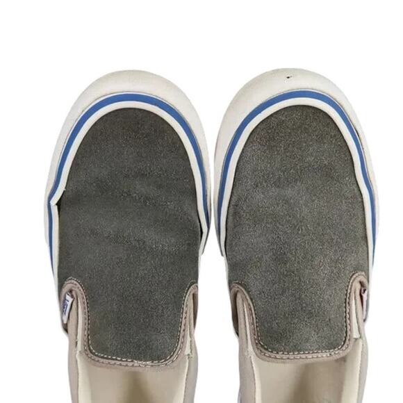 Vans Shoes Mens 7 Sneaker OG Slip On 59 Suede Canvas Skate Casual Ultracush Gray - Picture 13 of 14